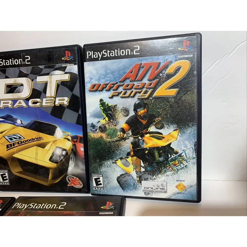 Lot of 5 Racing Games PS2 PlayStation2 Corvette, DT Racer, ATV 2, TT Superbikes